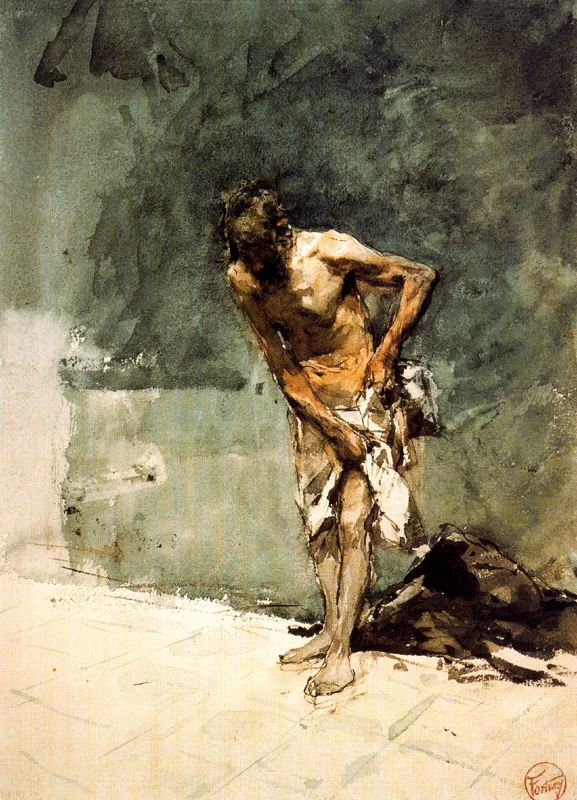 Uomo seminudo
